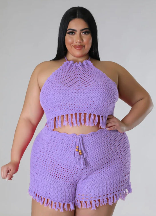 Beach Baddie Set ( purple )